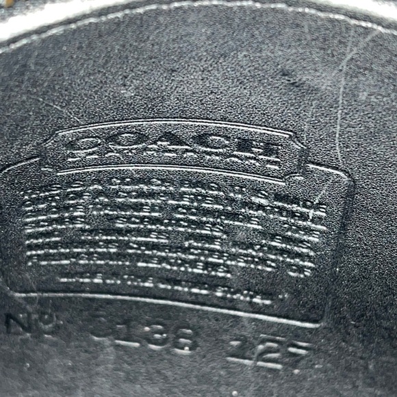 Coach Lindsay Black Leather Crossbody Bag - Picture 11 of 12